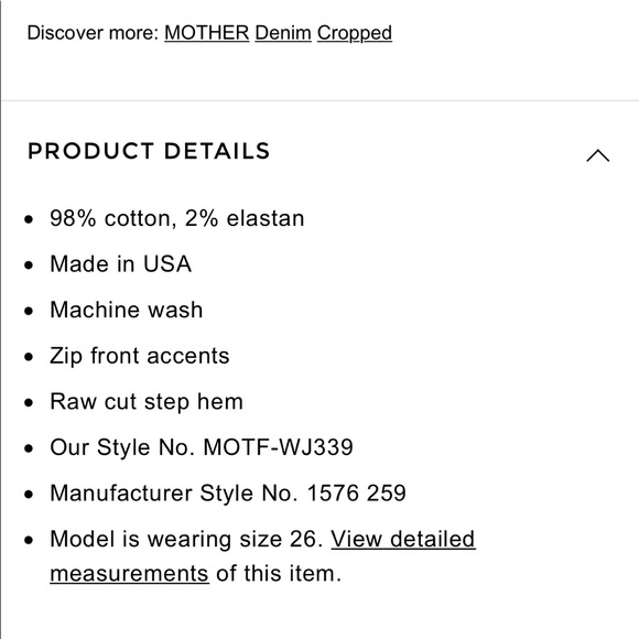 MOTHER High Waisted Rascal Zip Step Fray - Picture 4 of 13